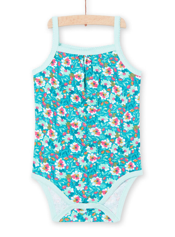 Body turquesa para bebé niña LEFIBODMOT / 21SH13G3BDLC216