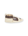 Patucos de piel beige con estampado de perro RUCHOSDOG / 23KK3841D3S080