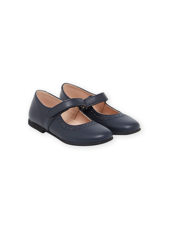 Babies con tira de piel lisa azul marino NABABSONIA / 22KK3551D13070