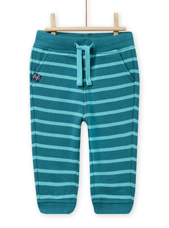 Pantalón de muletón piqué de rayas para bebé niño NUJOPAN3 / 22SG1063PAN714