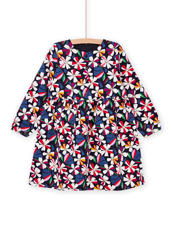 Vestido de terciopelo con estampado floral PAMUROB1 / 22W901R1ROBC243