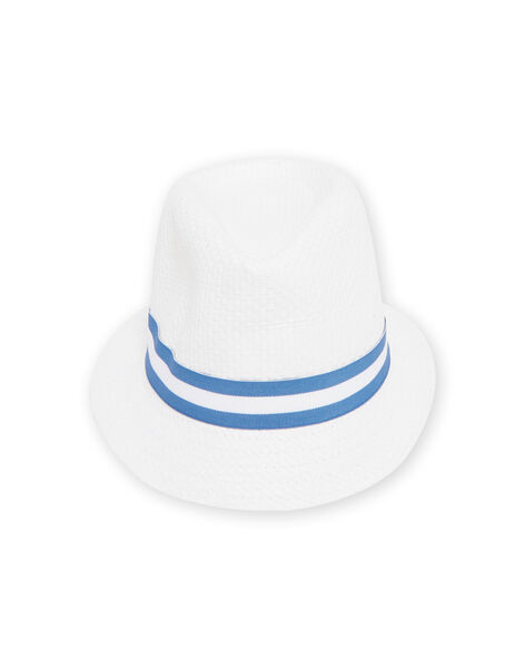Sombrero panamá blanco para bebé niño NYUSOCHA / 22SI10Q1CHA000