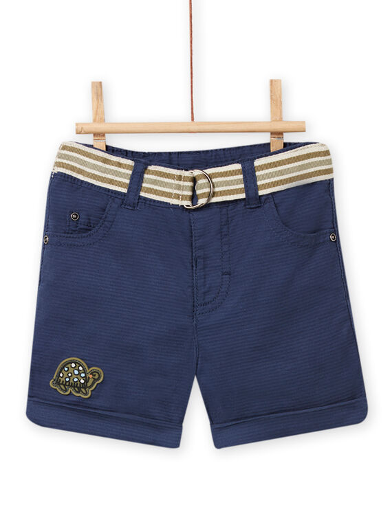 Bermudas azul noche para bebé niño NUSANBER3 / 22SG10S3BERC205