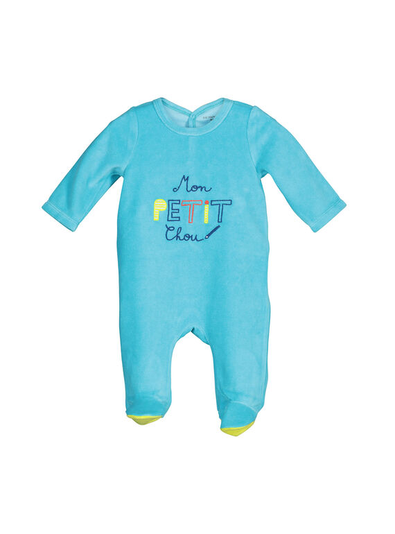 Pelele de terciopelo para bebé niño FEGAGRETYP / 19SH1445GRE202