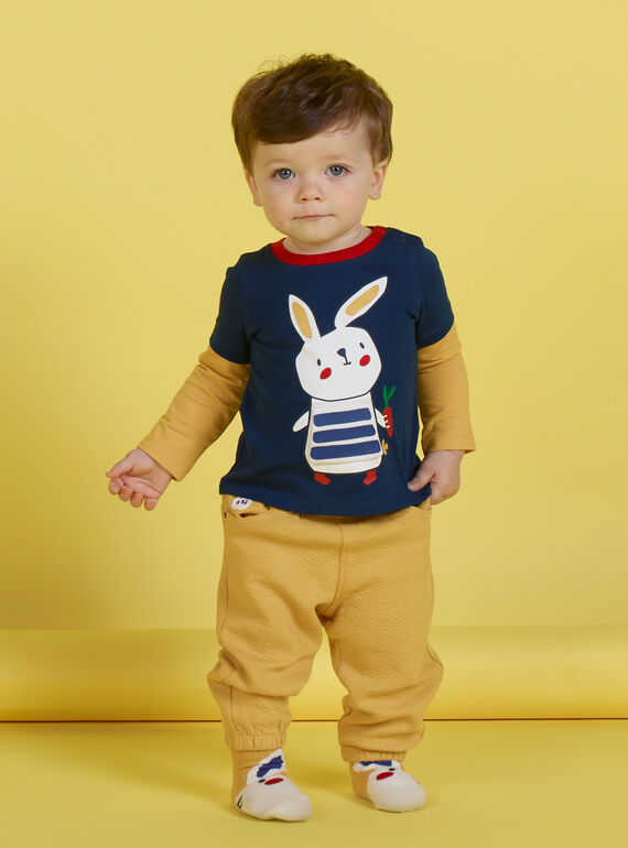 Pantalón amarillo para bebé niño MUMIXPAN2 / 21WG10J1PAN117