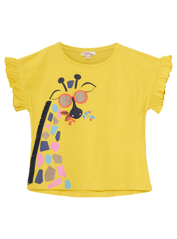 Camiseta de manga corta de color amarillo JATROTI1 / 20S901F2TMCB102
