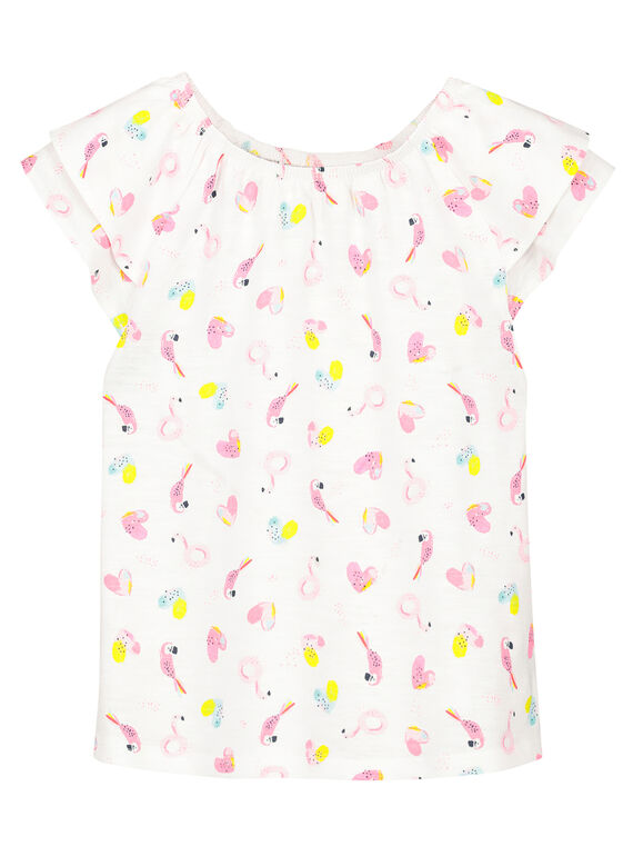 Camiseta de manga avolantada para niña FACUTI3 / 19S901N3TMC000