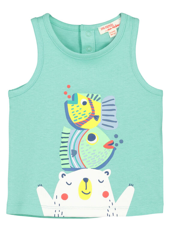 Camiseta de tirantes estampada para bebé niño FUCUDEB / 19SG10N1DEBG606