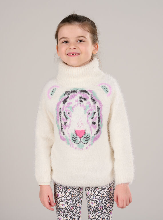 Jersey con estampado de tigre jacquard PAREPULL / 22W901T1PUL003
