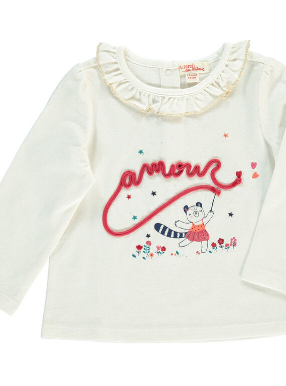Baby girls' long-sleeved T-shirt DITRITEE / 18WG09D1TML001