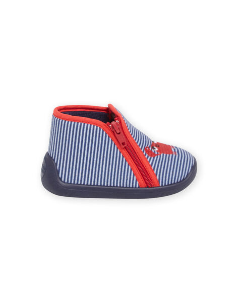 Botines azul marino, rojo y blanco con estampado de cangrejo para bebé niño NUPANTCRABE / 22KK3811D0A070