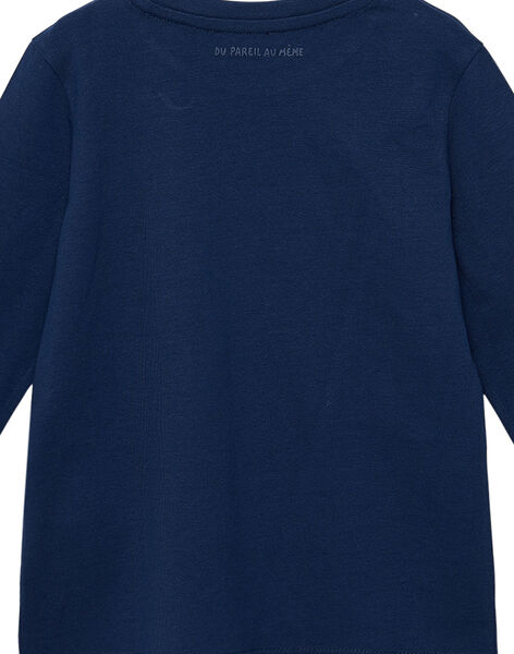 Camiseta de manga larga de color azul marino para niño JOESTEE2 / 20S90263D32070