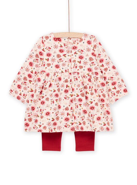 Vestido de manga larga con estampado y leggings lisos PIPRAENS / 22WG09S1ENS301