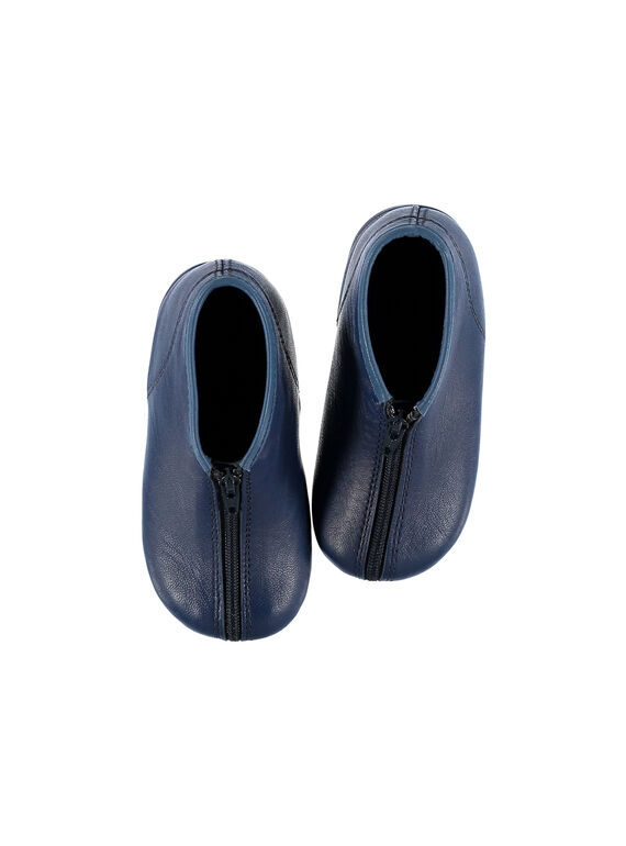 Patucos botines de piel para bebé niño FBGBOBEBE / 19SK3835D0AC218