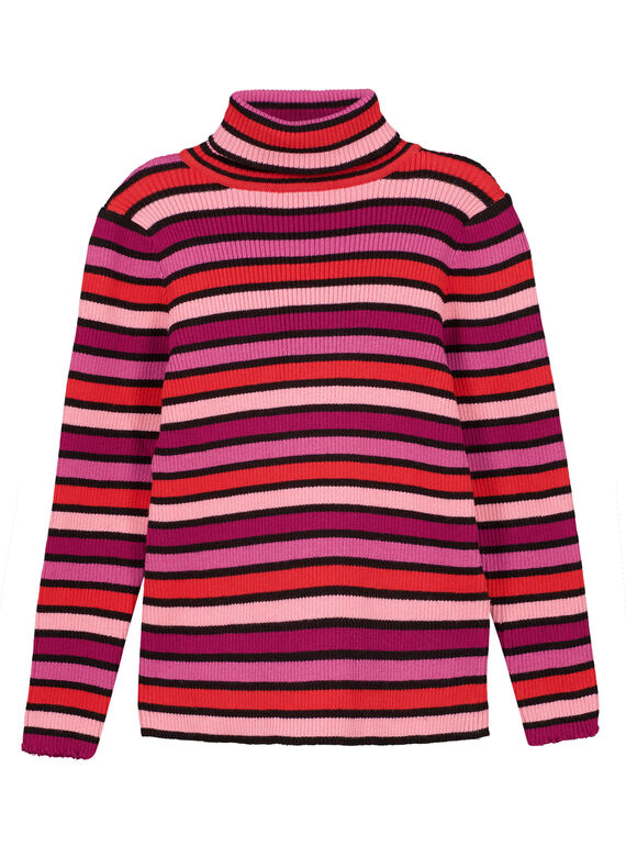 Jersey de cuello de canalé y rayas multicolores GABRUPULL2 / 19W901K2PUL099