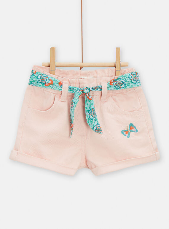 Short vaquero de color rosa para bebé niña TICOSHO / 24SG09N1SHOD329