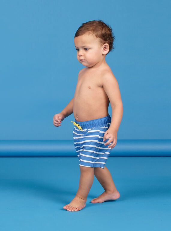 Bañador azul y blanco para bebé niño LYUMER1 / 21SI10DEMAIC238