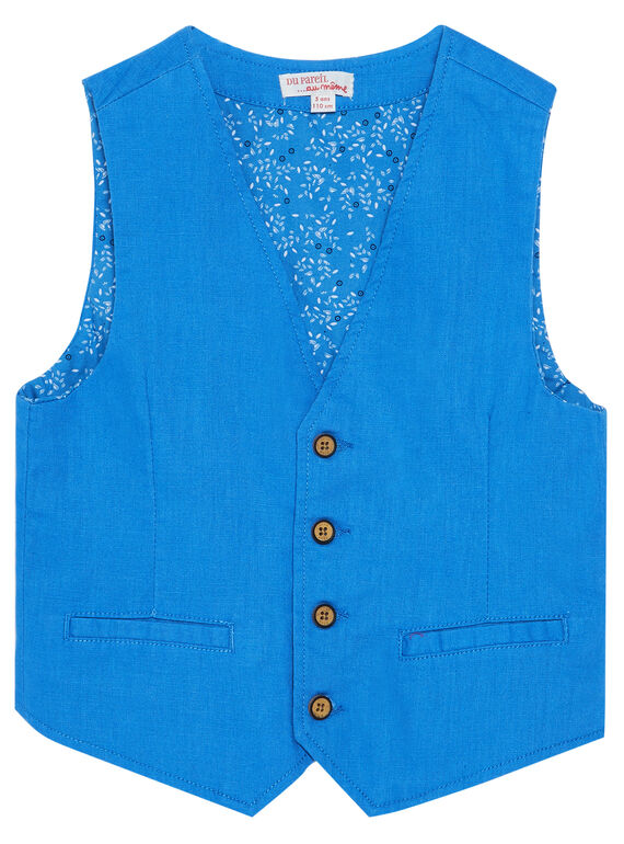 Chaleco de traje de color azul para niño JOSOGIL / 20S90281GSM201