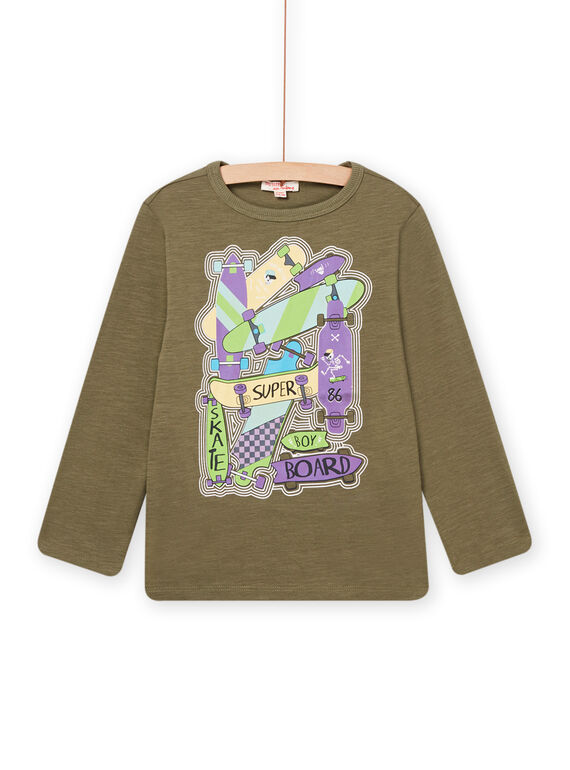 Camiseta de manga larga de color caqui POKATEE2 / 22W902L3TML628