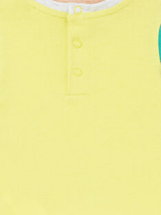 Camiseta amarilla para bebé niño LUVITI3 / 21SG10U1TMCB115