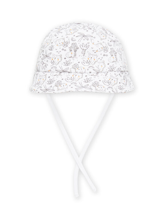 Sombrero blanco con estampado de fantasía ROU2BOB / 23SF41I1CHA000