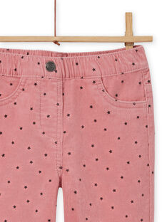 Pantalón de pana rosa de lunares para niña MAJOVEJEG3 / 21W901N3PANH700