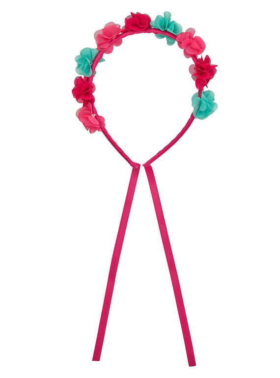 Diadema con flores de colores en contraste. JYAWEHEAD / 20SI0191TET304