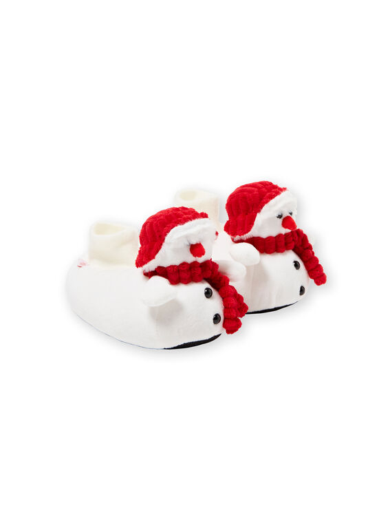 Zapatillas de casa 3D con muñeco de nieve para niño GGBOOTNEIG / 19WK36Z2PTD000