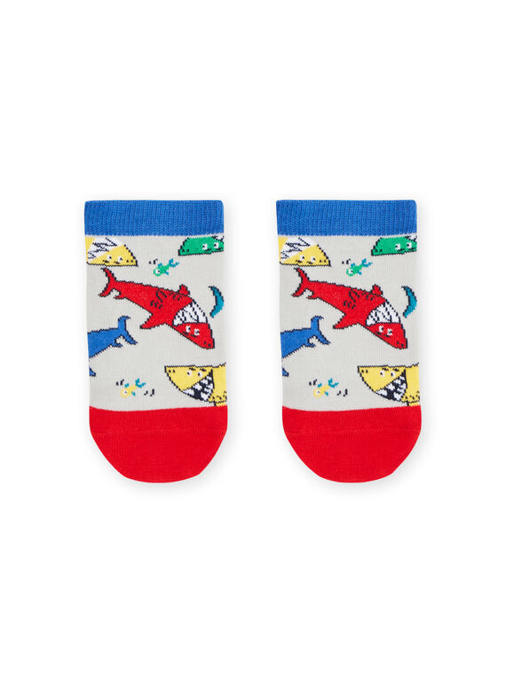 Calcetines multicolor con estampado de tiburones RYOJOSOQ8 / 23SI0298SOQA002