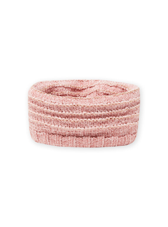 Cuello rosa de punto de chenilla para niña MYAROSNOO / 21WI0154SNOD332