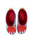 Botas de agua azul marino con estampado de tigre para niño NOPLUITIGER / 22KK3662D0C070