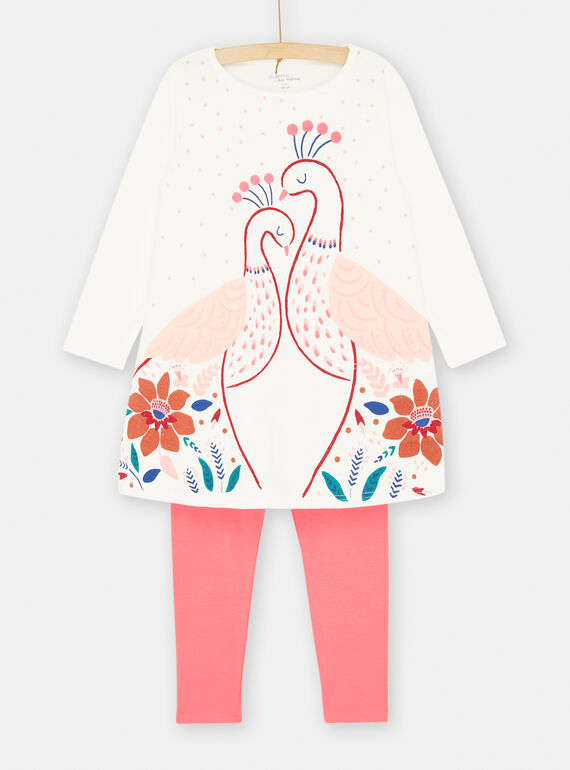 Pijama de color crudo y rosa SEFACHUPEA / 23WH1152CHN003