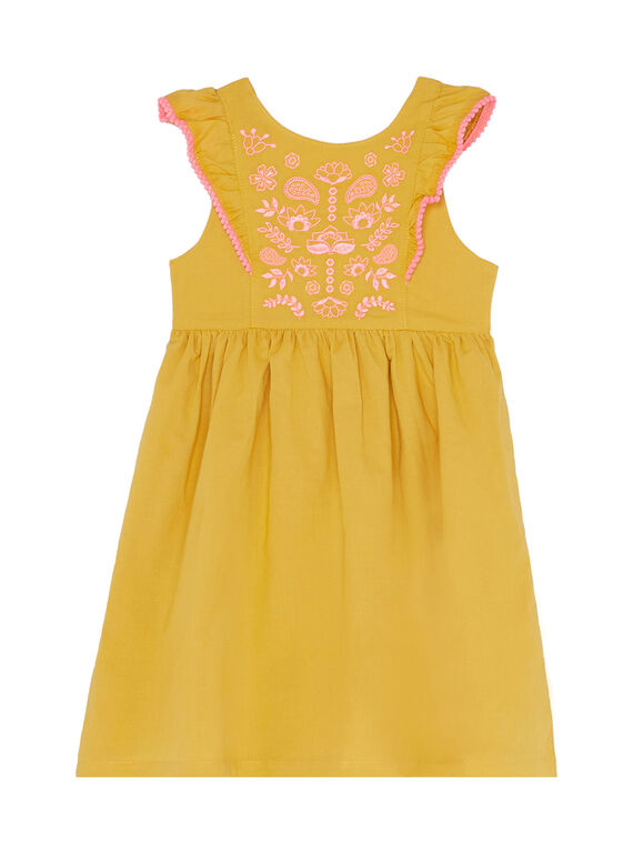 Vestido sin mangas con detalle bordado JADUROB1 / 20S901O3ROBB107