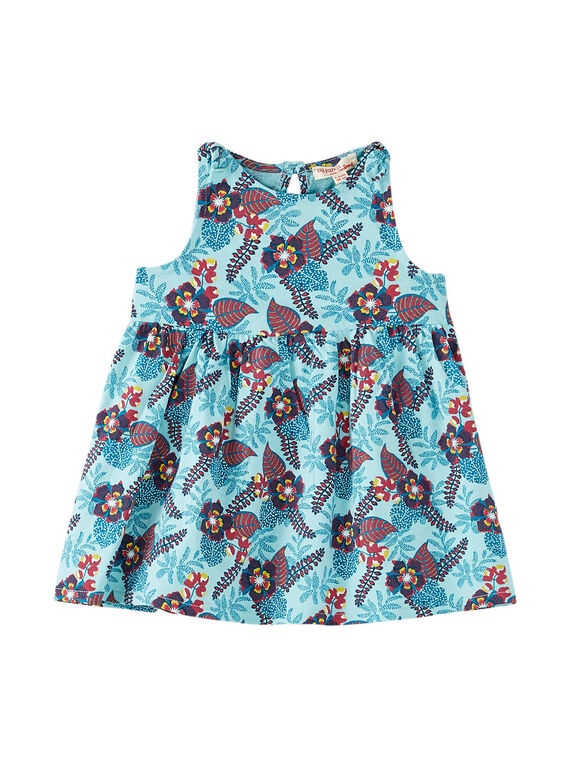 Vestido de playa estampado para bebé niña JIPLAROB3 / 20SG09X3ROBC215