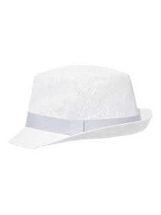 Sombrero de color blanco con lazo gris para niño JYOPOECHA / 20SI02G1CHA000