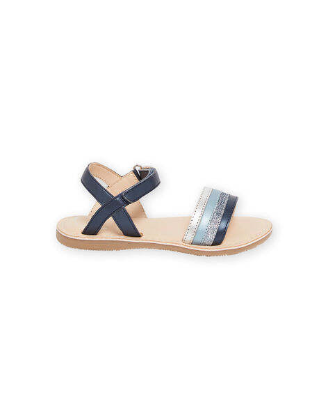 Sandalias de color azul marino para niña NASANDJEANNE / 22KK3543D0E070