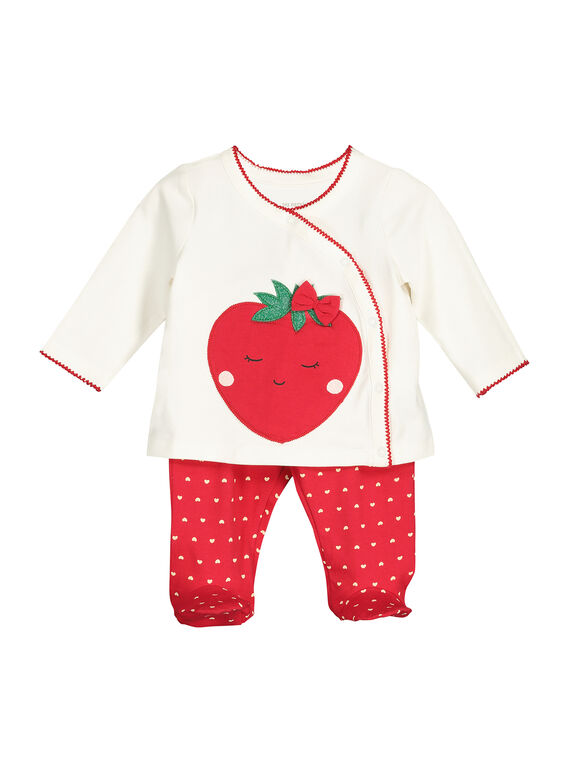 Pijama de algodón para bebé niña FEFIPYJFRA / 19SH1391PYJ001