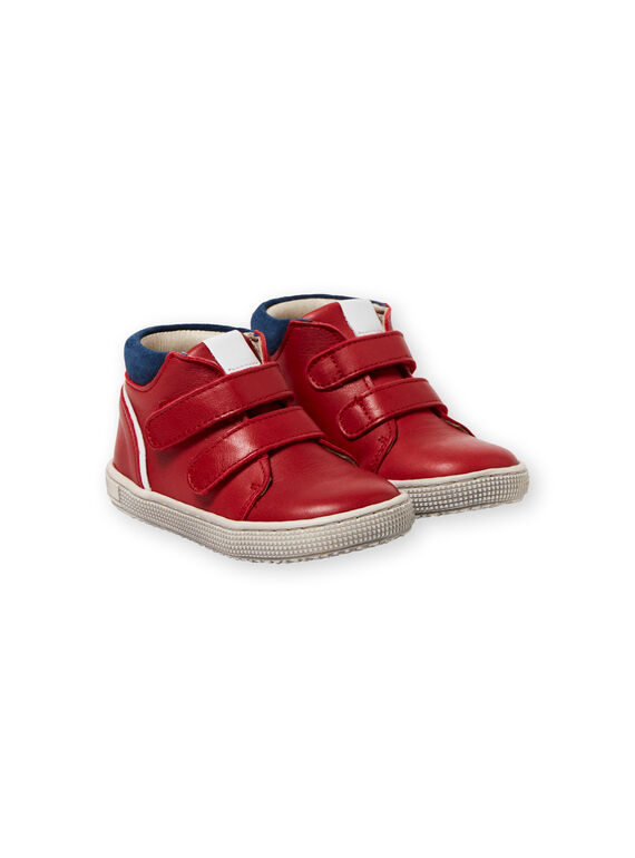 Zapatillas de color rojo y azul marino para bebé niño LBGBASRED / 21KK3831D3F050