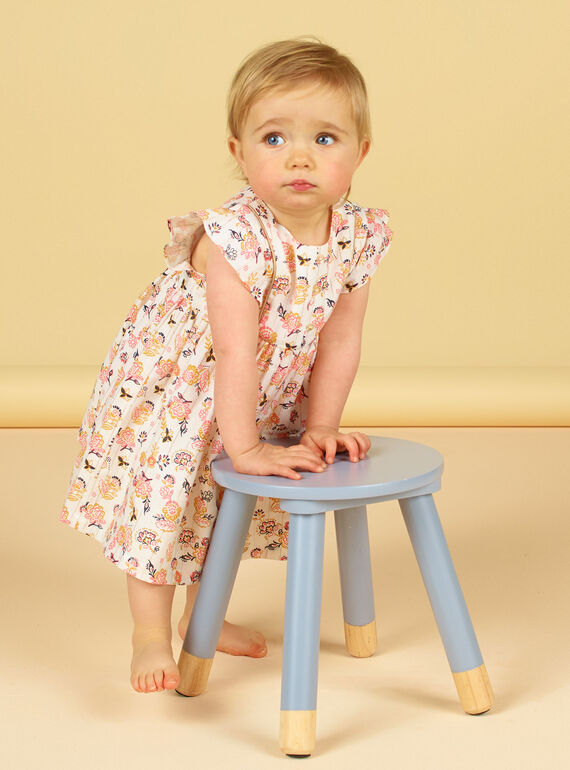 Vestido floral para bebé niña LIPOEROB2 / 21SG09Y3ROB001