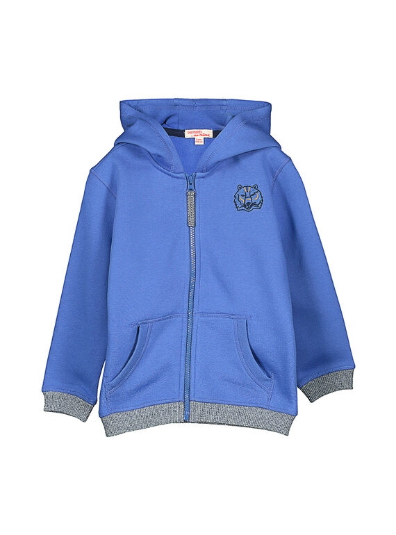 Sudadera con capucha y cremallera para niño FOJOJOH4 / 19S902Y4D33C212