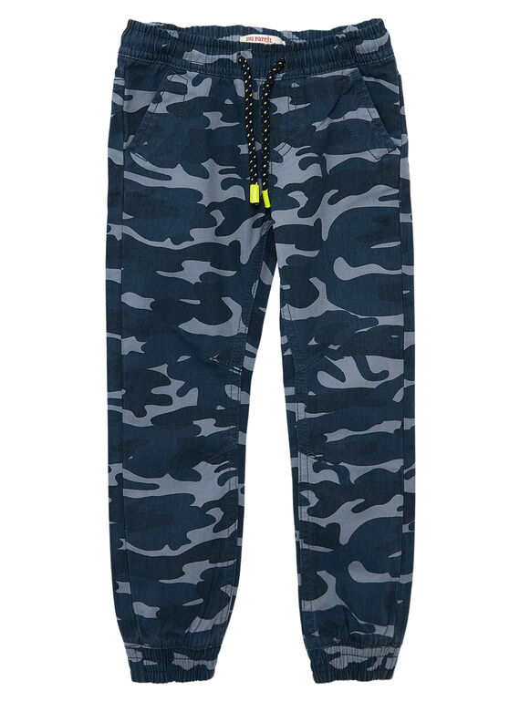 Pantalón con estampado de camuflaje ajustado a los tobillos para niño JOCLOJEAN / 20S90211JEAP274