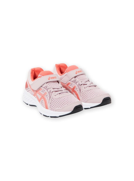 Zapatillas Asics de color rosa pastel, para niña