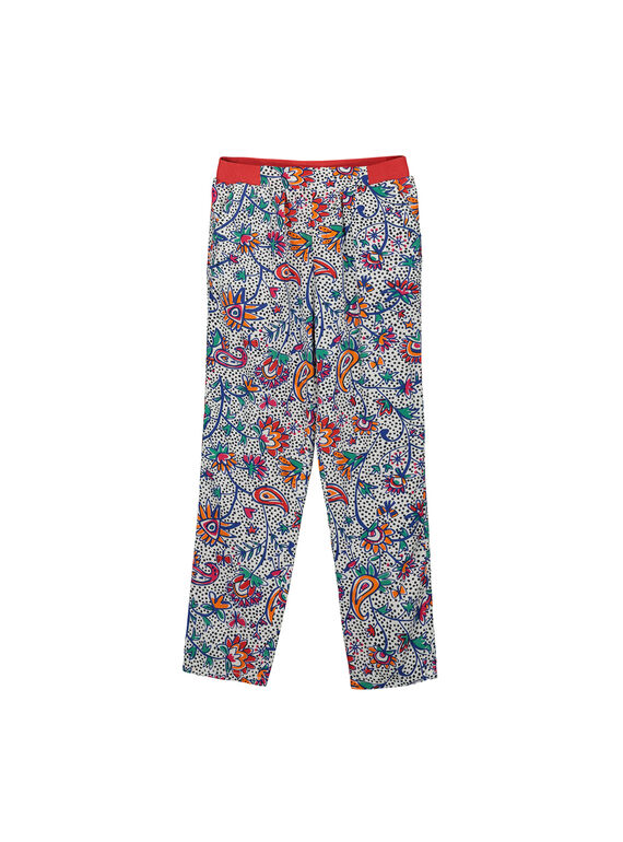Pantalón fluido estampado para niña FATOPANT / 19S901L1PAN099