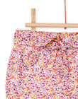 Short rosa y violeta con estampado floral RINEOSHO / 23SG09O1SHO000