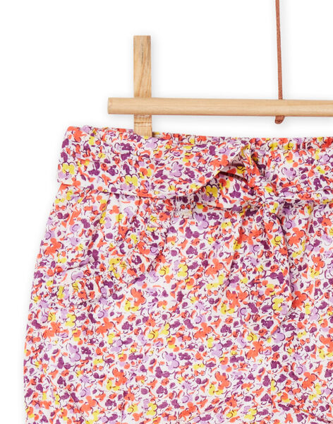 Short rosa y violeta con estampado floral RINEOSHO / 23SG09O1SHO000