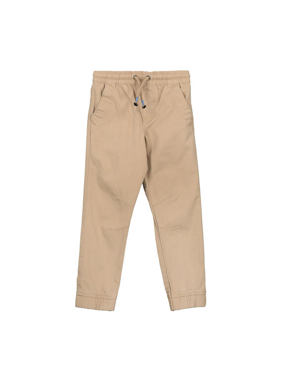 Pantalón de lona de color beige para niño FOJOPANT4 / 19S90238D2BI807