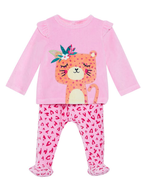 Pijama De Terciopelo De Color Rosa Para Bebe Nina Catalogo Dpam Bebe Dpam
