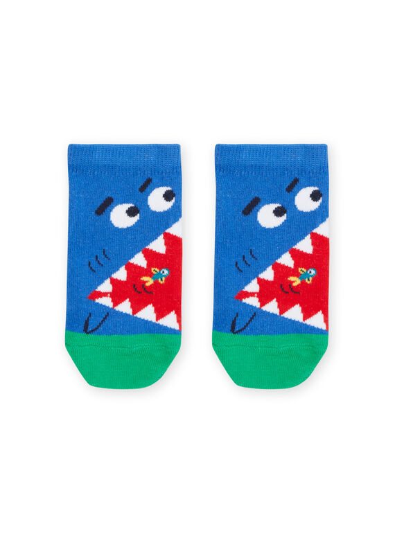 Calcetines azules con estampado de tiburón RYOJOSOQ7 / 23SI0292SOQ208