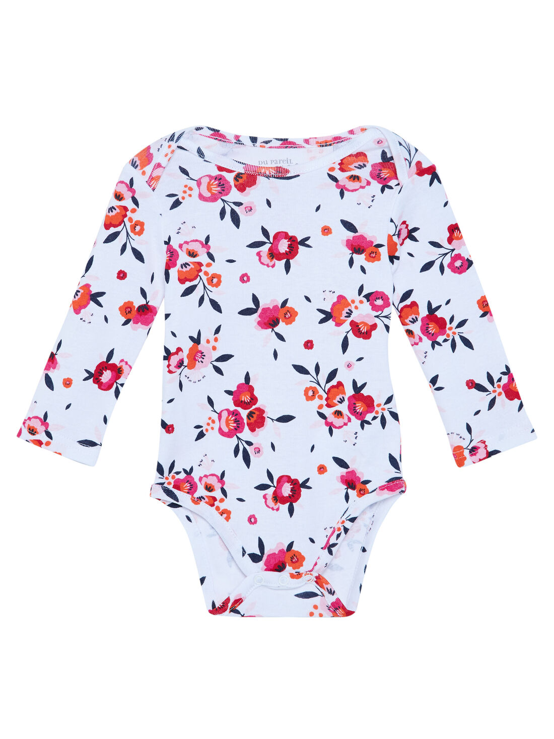 Body de manga larga con estampado floral para beb ni a