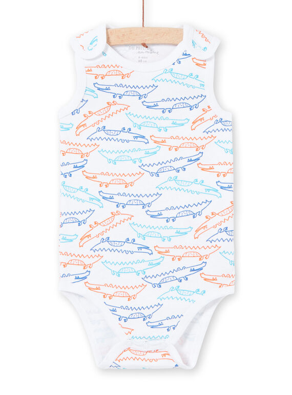Body blanco, con estampado, para bebé niño LEGABODCRO / 21SH14G3BDL000